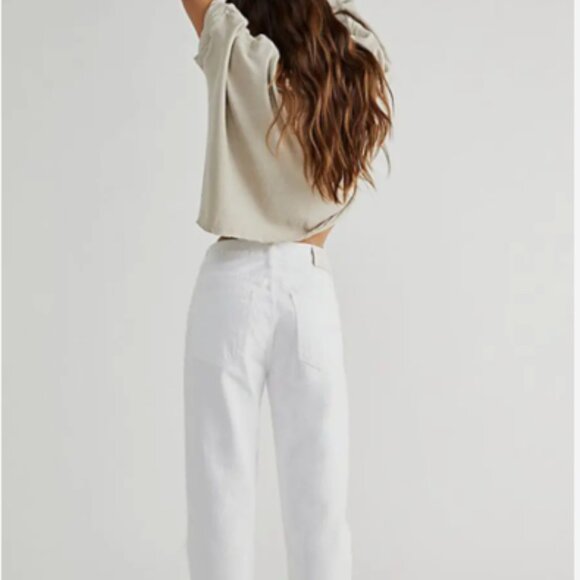 Citizens of Humanity Marlee Jeans White Straight Leg Breezeway Size 31 - Picture 4 of 6